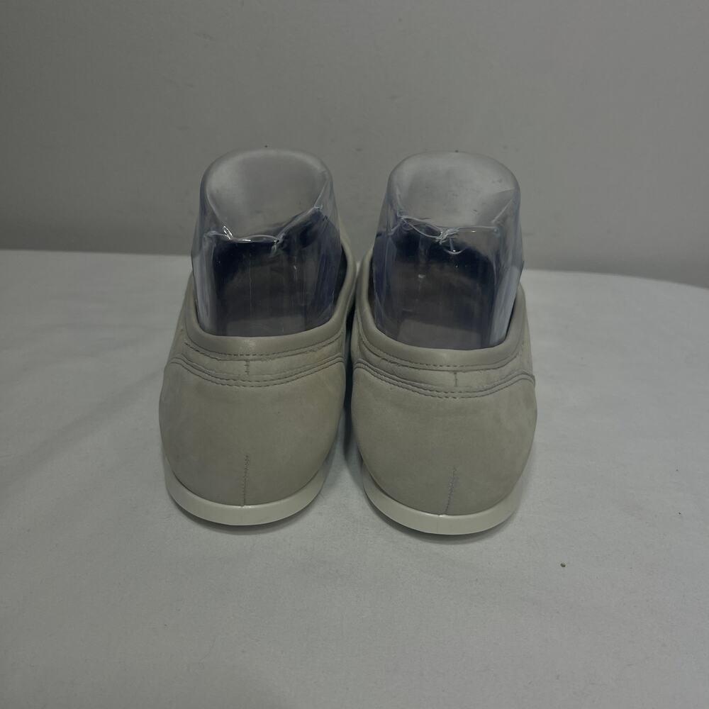 Ecco Flats Touch Ballerina Gravel Beige Leather Casual Comfort Vacation 38/7-7.5 - Picture 5 of 9